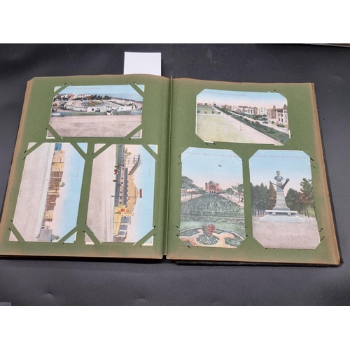 23 - MIDDLE EAST: early postcard album including views of Baghdad: plus a snapshot album containing ... 