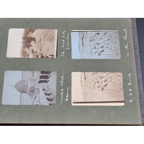 23 - MIDDLE EAST: early postcard album including views of Baghdad: plus a snapshot album containing ... 