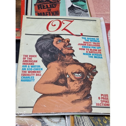 231 - OZ MAGAZINE: collection of 13 issues, late 60s/early 70s, some wear and tear. (13)... 