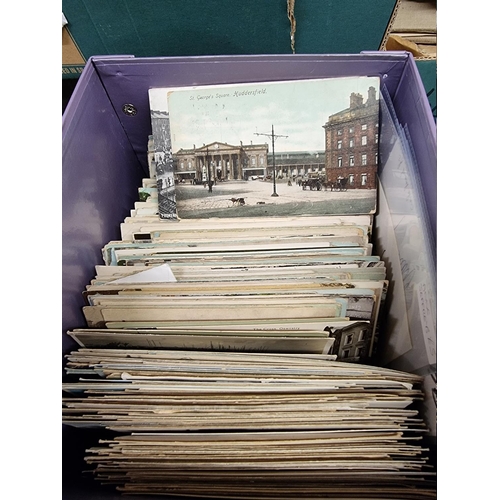 235 - POSTCARDS: a quantity in two boxes, largely earlier cards including British topography, portrai... 