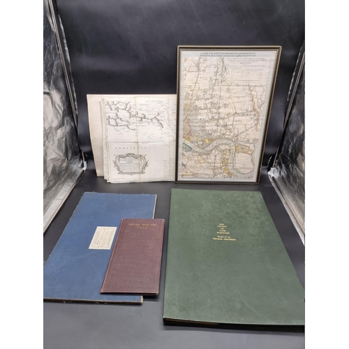 239 - MAPS: a small quantity in box, to include some late 18th century regional maps of France by Lopez: S... 