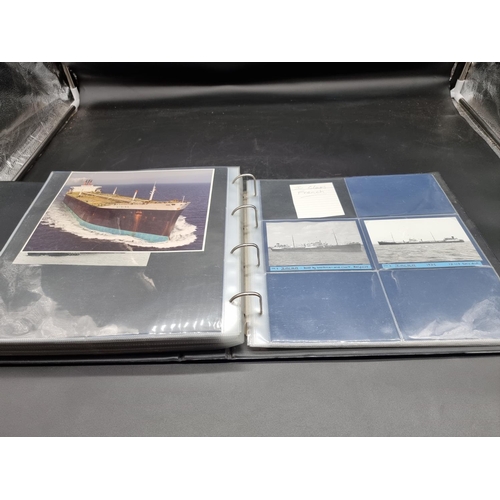 242 - OIL TANKERS: modern looseleaf album containing approx 175 photographic images of oil tankers, a... 