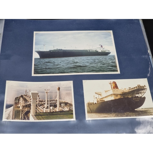 242 - OIL TANKERS: modern looseleaf album containing approx 175 photographic images of oil tankers, a... 