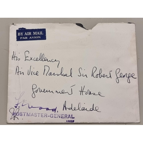 249 - QUEEN ELIZABETH II, HANDWRITTEN LETTER: two side ALS to Sir Robert George, signed 'Elizabeth R', SS ... 