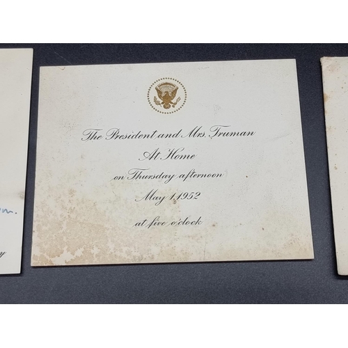 253 - BRITISH EMBASSY, WASHINGTON: printed invitation card 'The President and Mrs Truman at home on T... 