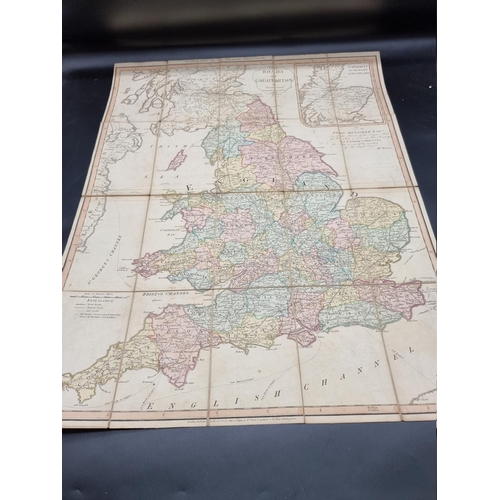 263 - FOLDING MAPS: EBDEN (Williams):'A Map of Norfolk and Suffolk, divided into hundreds, exhibiting the ... 