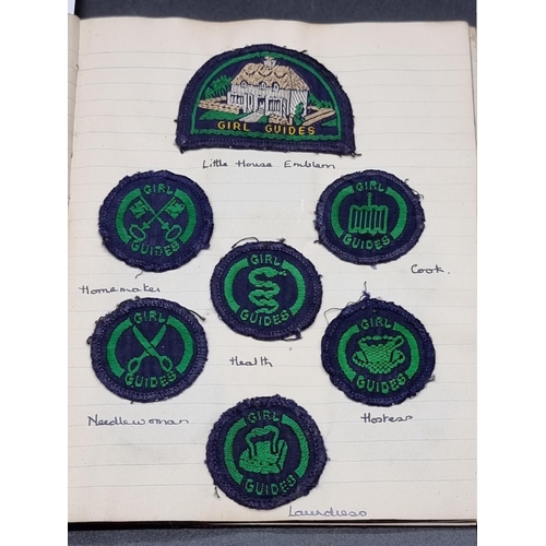 264 - GIRL GUIDES: an album of manuscript and cuttings related, circa late 1940s, to include 28 original c... 