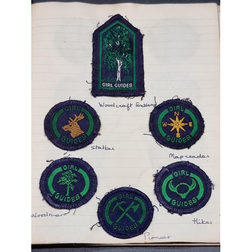 264 - GIRL GUIDES: an album of manuscript and cuttings related, circa late 1940s, to include 28 original c... 