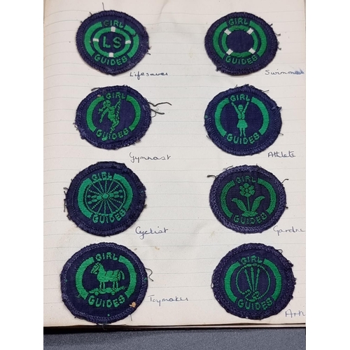 264 - GIRL GUIDES: an album of manuscript and cuttings related, circa late 1940s, to include 28 original c... 