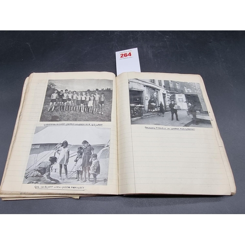 264 - GIRL GUIDES: an album of manuscript and cuttings related, circa late 1940s, to include 28 original c... 