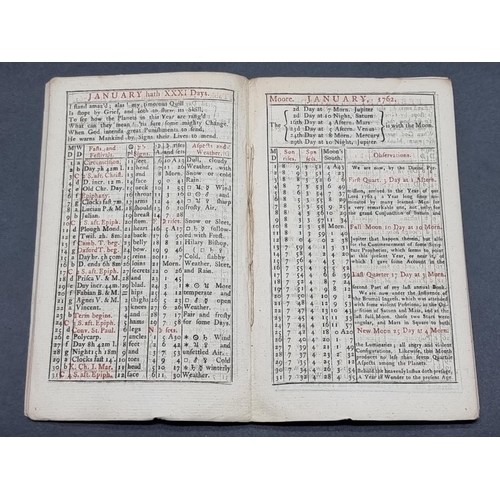 266 - ALMANACS: a group of 6 18th century almanacs, to include The Gentleman's Diary and Vox Stellaru... 