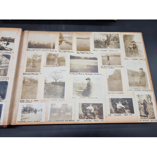 272 - FEMALE TRAVELLER: two extensive photograph albums from the 1920s belonging to one Miss D I Hoddinott... 