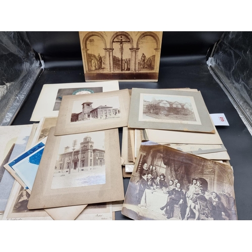 273 - PHOTOGRAPHY: a bundle, miscellaneous photography, largely 19th century, the majority pasted ont... 