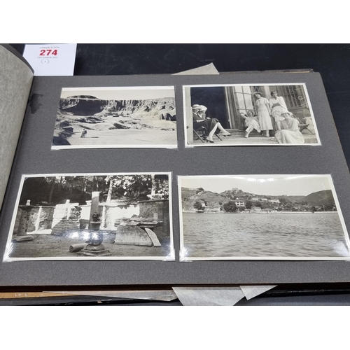 274 - PHOTOGRAPH ALBUM: MALAYA: album of b&w photographs assembled by British servicemen, Malaya ... 