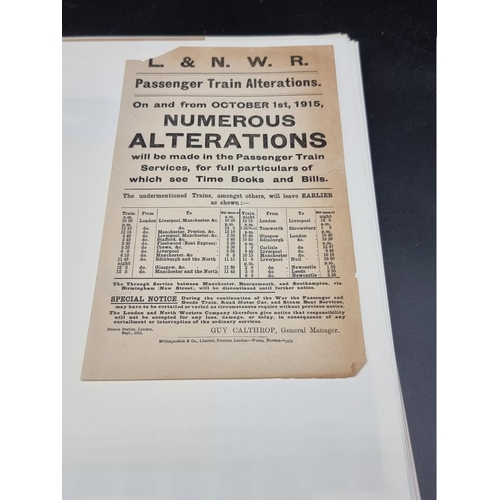 275 - RAILWAYS: collection of approx 75 items of printed ephemera, largely relating to railways, late... 