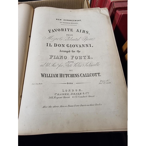 281 - SHEET MUSIC, 19TH CENTURY: a quantity, mostly in bound volumes. (One box)