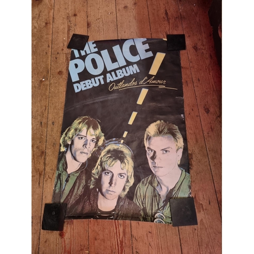 291 - THE POLICE: original poster for the Outlandos d'Amour album, 1978, approx 112 x 150cm, some staining... 