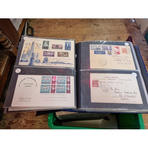 295 - STAMPS/FIRST DAY COVERS: a quantity housed in 11 albums and folders. (One box)