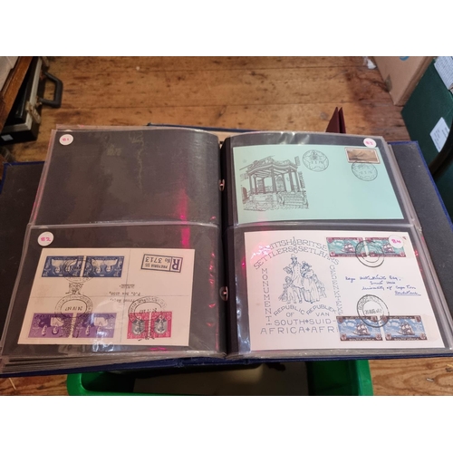 295 - STAMPS/FIRST DAY COVERS: a quantity housed in 11 albums and folders. (One box)