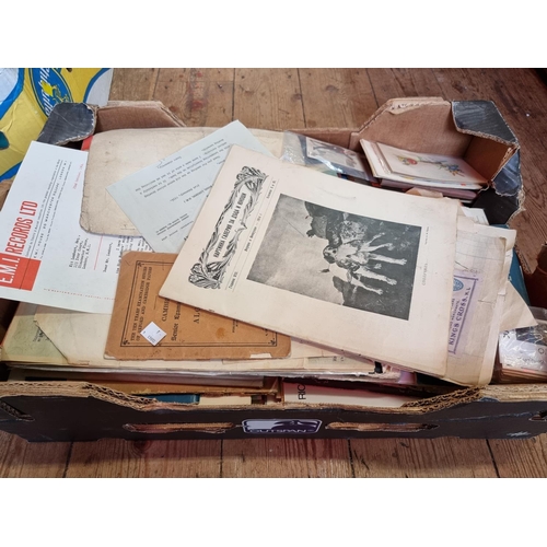 298 - EPHEMERA: miscellaneous collection in one box. 