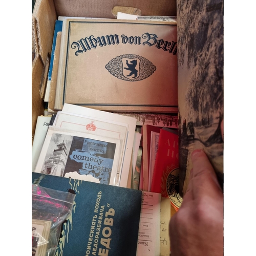 298 - EPHEMERA: miscellaneous collection in one box. 