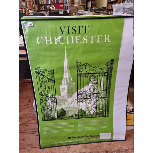 303 - CHICHESTER: RAILWAY POSTERS: 'Visit Chichester' & 'Visit Rochester Cathedral...': pair of B... 