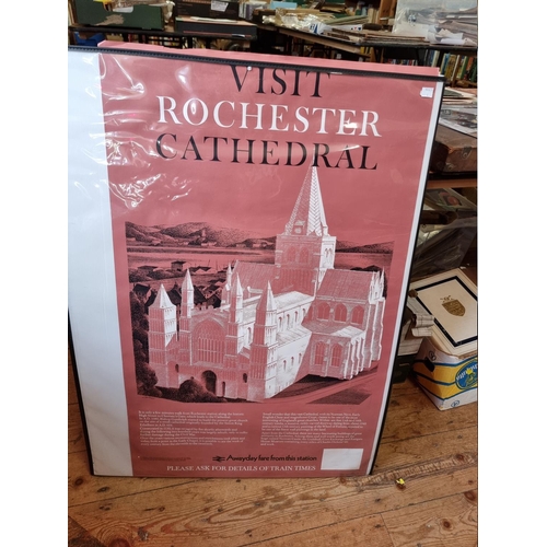 303 - CHICHESTER: RAILWAY POSTERS: 'Visit Chichester' & 'Visit Rochester Cathedral...': pair of B... 