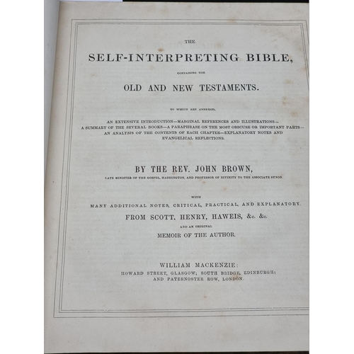 31 - BIBLE: BROWN (Rev. J):'The Self-Interpreting Bible, containing the Old and New Testaments...' London... 