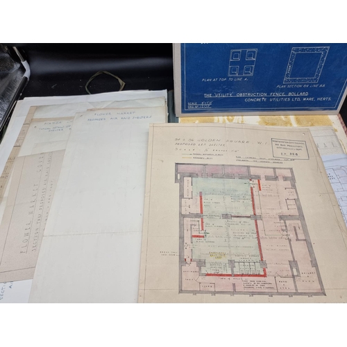 322 - WESTMINSTER AIR RAID PRECAUTIONS: an interesting archive of World War II printed notices and maps re... 