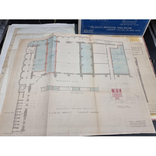 322 - WESTMINSTER AIR RAID PRECAUTIONS: an interesting archive of World War II printed notices and maps re... 