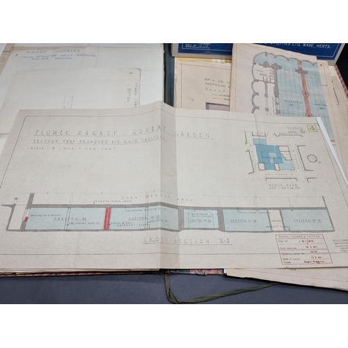 322 - WESTMINSTER AIR RAID PRECAUTIONS: an interesting archive of World War II printed notices and maps re... 