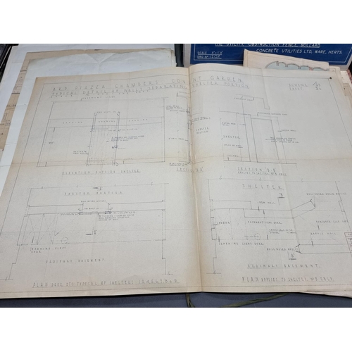 322 - WESTMINSTER AIR RAID PRECAUTIONS: an interesting archive of World War II printed notices and maps re... 