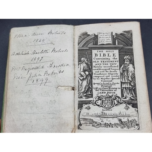 42 - 17THc BIBLE WITH GAUFFERED EDGES: 'The Holy Bible containing the Old Testament and the New...newly t... 