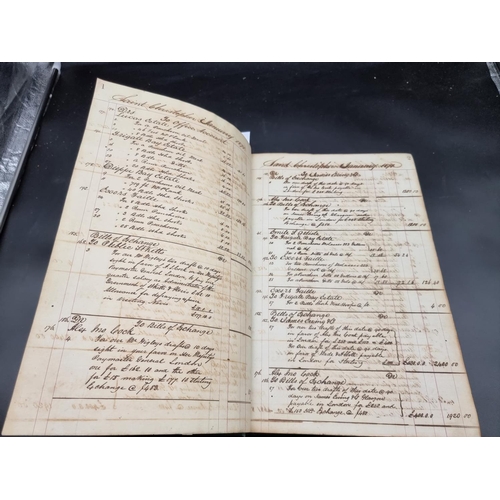 45 - ST KITTS, MANUSCRIPT ACCOUNT BOOK: ledger containing detailed accounts of various estates and family... 