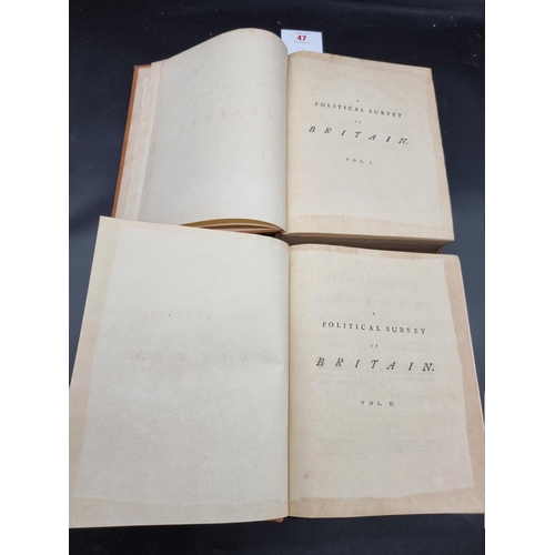 47 - CAMPBELL (John): 'A Political Survey of Britain', London, printed for the author, 1774: FIRST E... 