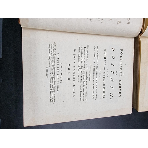 47 - CAMPBELL (John): 'A Political Survey of Britain', London, printed for the author, 1774: FIRST E... 