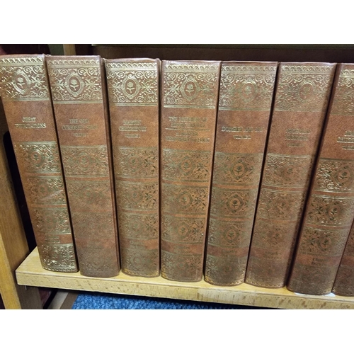 52 - BINDINGS: a quantity over 2 shelves, to include a Folio Society 'William Barnes Dorset Poems' in a d... 