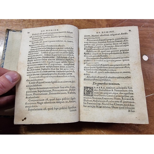 58 - EARLY SCHOOL BOOK: VERGIER (Eloy): 'Grammatica Pro Pueris Methodica Ratione Digesta..' Leiden, ... 