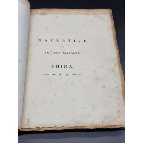 6 - (CHINA): ANDERSON (Aeneas):'A Narrative of the British Embassy to China, in the years 1792, 1793, an... 