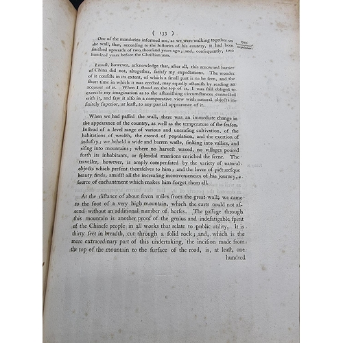 6 - (CHINA): ANDERSON (Aeneas):'A Narrative of the British Embassy to China, in the years 1792, 1793, an... 