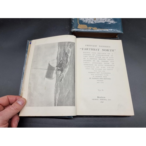 64 - NANSEN (Fridtjof): 'Farthest North...' London, George Newnes, 1898: FIRST EDITION. 2 vols, publ... 