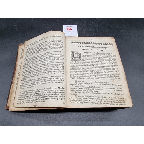 65 - ENGLAND, PARLIAMENT: 'An Exact Collection of all Remonstrances, Declarations, Votes, Orders, Ordinan... 