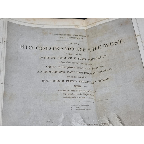 7 - COLORADO RIVER: IVES (Joseph Christmas):'Report upon the Colorado River of the West...' Washington, ... 