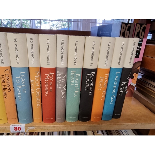 80 - WODEHOUSE (P G): collection of 39 volumes from the Everyman's Library edition, all VG in dustja... 