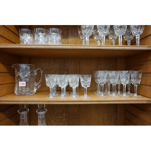 1180 - A large suite of Waterford 'Ashling' pattern cut glassware. (112)