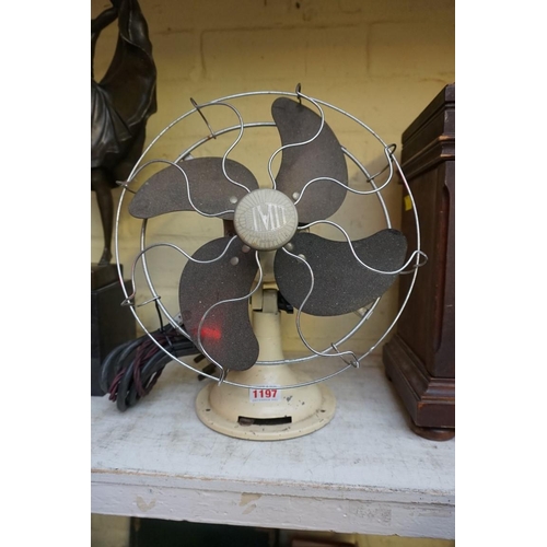 1197 - A vintage Limit desk fan, 32cm high. 