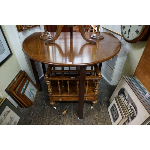 1348 - An 18th century mahogany gateleg table, 106cm wide.