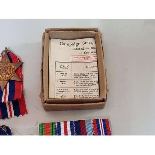 1658 - Medals: a World War II group to N Evans, RAF, Service No.1645997, in original postal box; together w... 