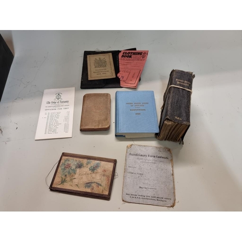 1676 - An interesting collection of World War I ephemera, relating to A-234568 Pte J C Worvell A.S.C; ... 