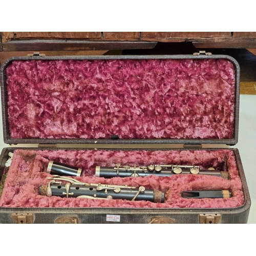 1686 - Two old clarinets, to include a Boosey & Hawkes example, each in case. 